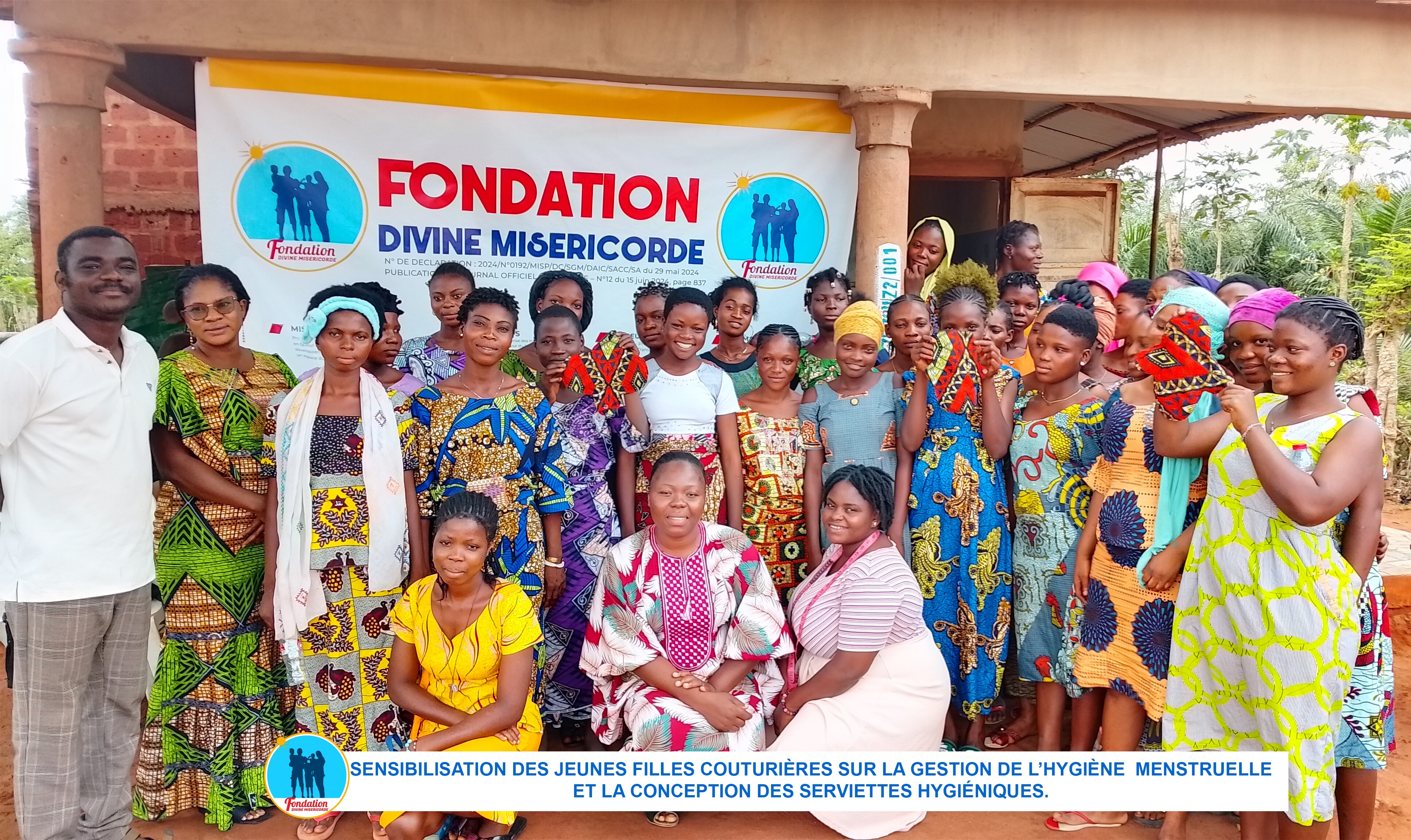 SENSIBILISATION DES JEUNES FILLES COUTURIÈRES SUR LA GESTION DE L’HYGIÈNE  MENSTRUELLE ET LA CONCEPTION DES SERVIETTES HYGIÉNIQUES.